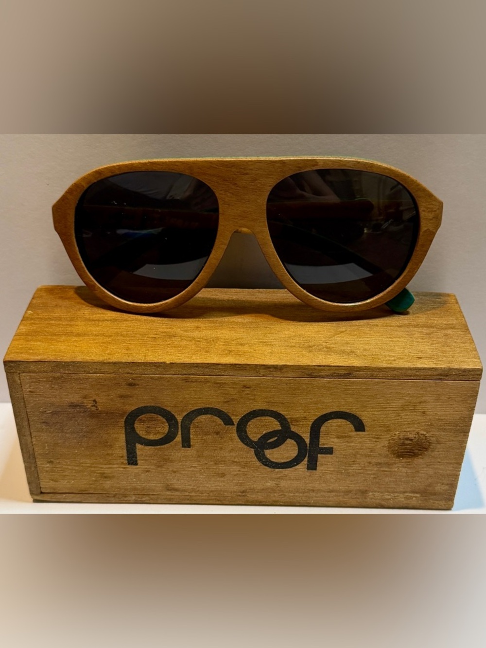 Proof Wood Sunglasses Aviator Style w/ Original Box – Eco Handmade